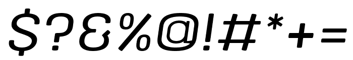 nompang Medium Italic Font OTHER CHARS