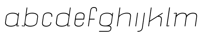 nompang-ThinItalic Font LOWERCASE