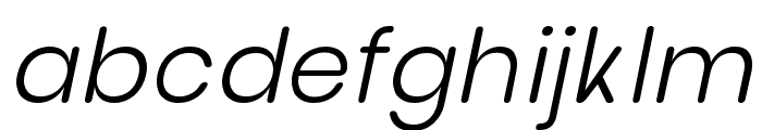 nova-LightItalic Font LOWERCASE