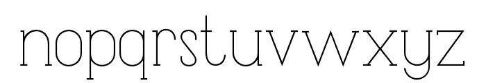 olivia Light Font LOWERCASE