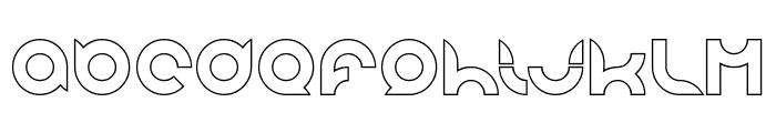 pandaman-Hollow Font LOWERCASE