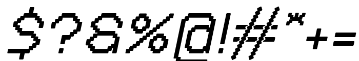 pixel Italic Font OTHER CHARS
