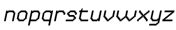 pixel Italic Font LOWERCASE