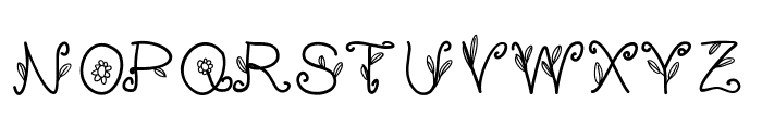 plantfulldrawing Font UPPERCASE