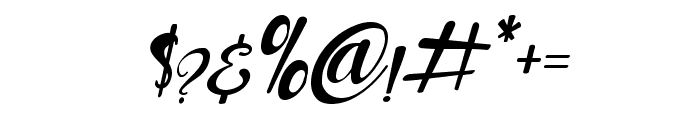 pretty butterfly Italic Font OTHER CHARS