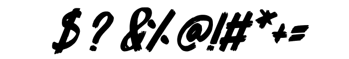 raizor-Italic Font OTHER CHARS