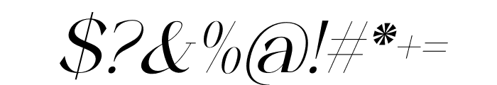 reailge Italic Font OTHER CHARS