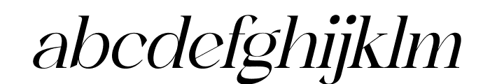 reailge Italic Font LOWERCASE