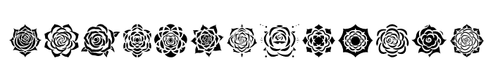 rose geometric Regular Font UPPERCASE