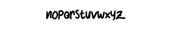 rustic Font LOWERCASE