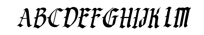 saint merry Italic Font LOWERCASE