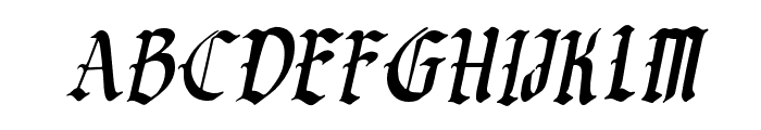 saintmerry-Italic Font UPPERCASE