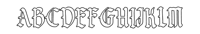 saintmerry-outline Font UPPERCASE