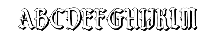 saintmerry-shadow Font UPPERCASE