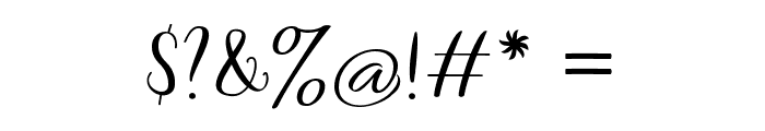 samantha script Font OTHER CHARS