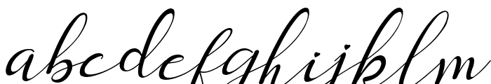 sanantha Italic Font LOWERCASE