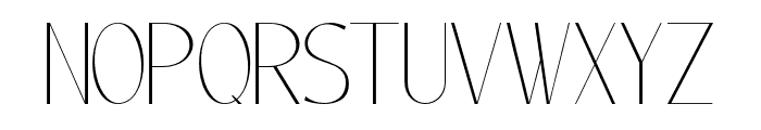 sanstar-Thin Font UPPERCASE