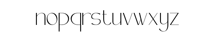 sanstar-Thin Font LOWERCASE