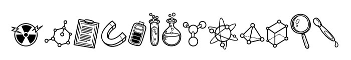 science lovers Font UPPERCASE