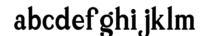 serif serif Font LOWERCASE