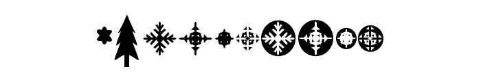silhouette winter Regular Font OTHER CHARS