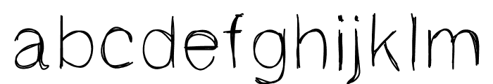 single twig Font LOWERCASE