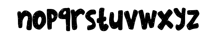 sketchy in snow Font LOWERCASE