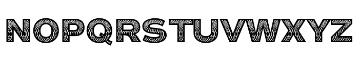 snake Outline Font UPPERCASE