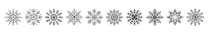 snowflakes of smile Regular Font OTHER CHARS
