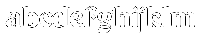 sogatha outline Regular Font LOWERCASE