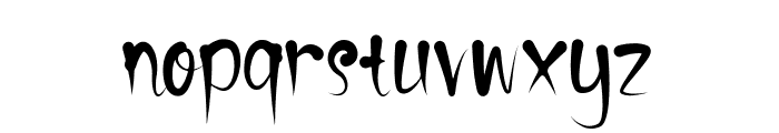 spiky Font LOWERCASE