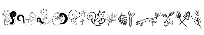 squirrel lover Font UPPERCASE