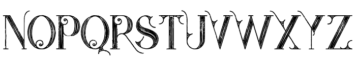 star full inline grunge Font LOWERCASE