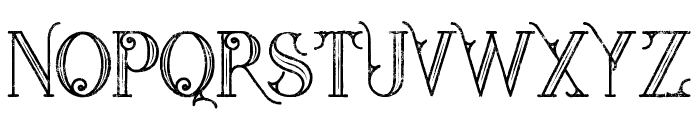 star inline grunge Font LOWERCASE