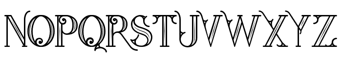 starinline Font LOWERCASE