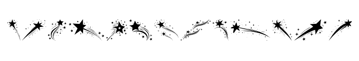 stars Regular Font UPPERCASE