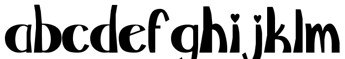 sw_cute Regular Font LOWERCASE