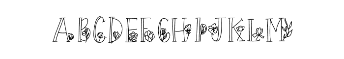 sweetfloral Font LOWERCASE