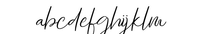 tallented script Font LOWERCASE