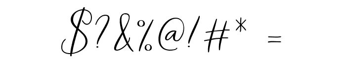 tallentedscript Font OTHER CHARS