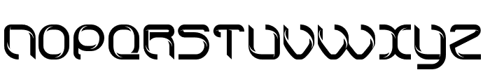 technoline modern Font UPPERCASE