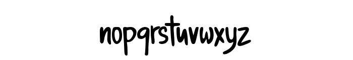 the Comic Struves Font LOWERCASE