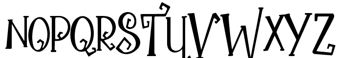 the Witch Font LOWERCASE