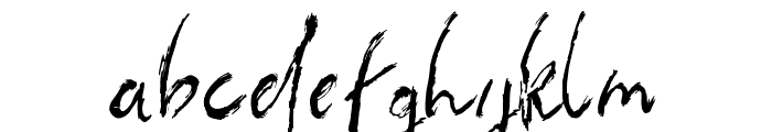 the flashter Font LOWERCASE