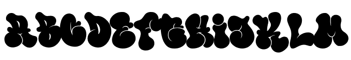 thick or melted Font UPPERCASE