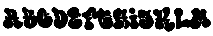 thick or melted Font LOWERCASE