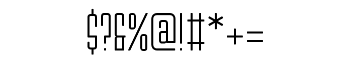 thongkorn-Thin Font OTHER CHARS