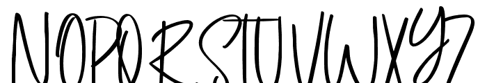 tiarawiliams-Regular Font UPPERCASE