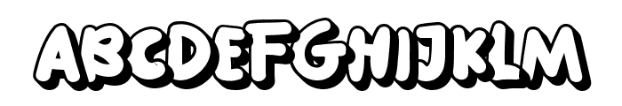 toXic-eXtrude Font LOWERCASE
