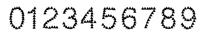 triangle Font OTHER CHARS